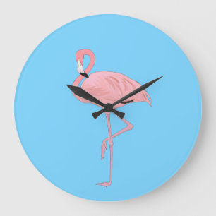 Flamingo Clock Grote Klok