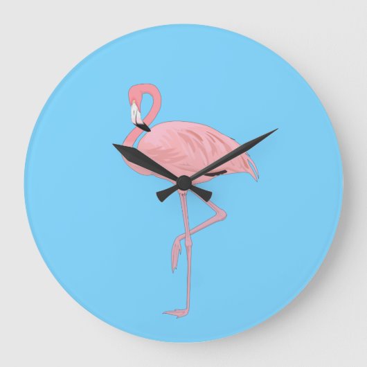 Flamingo Clock Grote Klok (Voorkant)