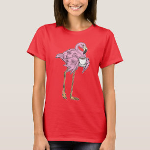 Flamingo Coffee Cup T-shirt