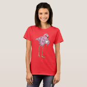Flamingo Coffee Cup T-shirt (Voorkant volledig)