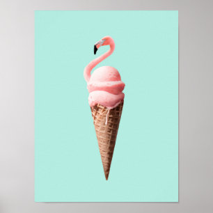 FLAMINGO CONE POSTER