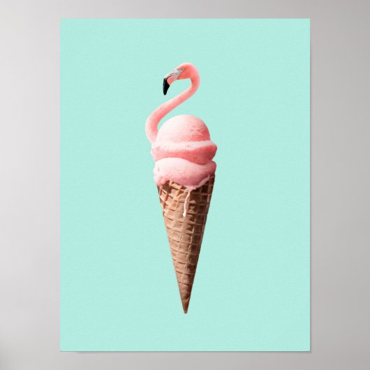 FLAMINGO CONE POSTER (Voorkant)