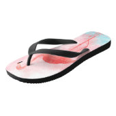 Flamingo Coral Teenslippers (Schuin)