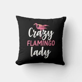 Flamingo - Crazy Flamingo Lady Gifts Kussen