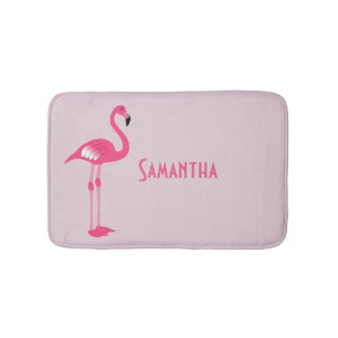 Flamingo Custom Bath Mat