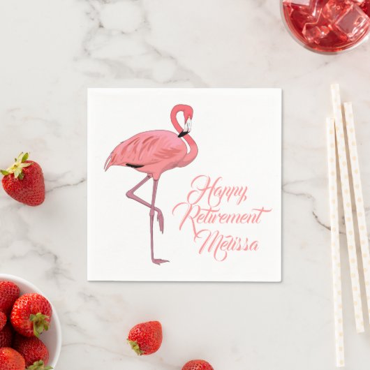 Flamingo Custom Pensioen Partij Servet (Insitu)