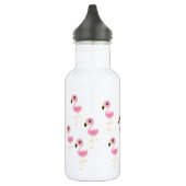 Flamingo Cute Kinder Water Flacon met naam Waterfles (Links)