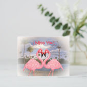 Flamingo Dance Briefkaart (Staand voorkant)