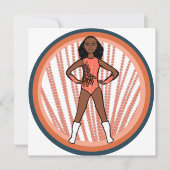 Flamingo Dancer A Feestdagenkaart (Voorkant)