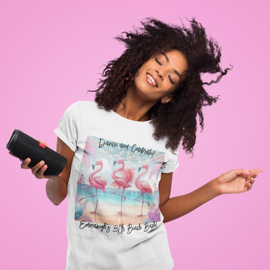 Flamingo Dans en Verjaardagsviering Swag T-shirt