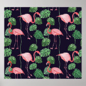 Flamingo Dark: Kleine Waterverf. Poster (Voorkant)