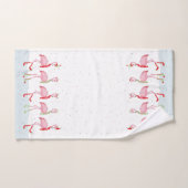 Flamingo de Noël (Serviette à main)