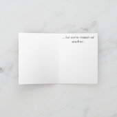 Flamingo Denken aan jou... Kaart (Binnen)