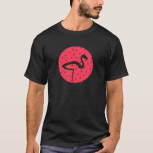 Flamingo Design met watermeloenzaden T-shirt