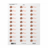 Flamingo Design retouradreslabel Etiket (Full Sheet)