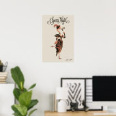 Flamingo Diva Poster (Thuiskantoor)