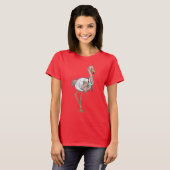 Flamingo Doctor Stethoscoop T-shirt (Voorkant volledig)