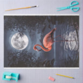 Flamingo Dramatische Volle Maan Decoupage Tissuepapier (Craft)