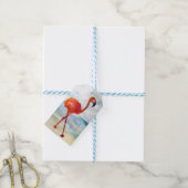 Flamingo Drawing Custom Gift Labels Cadeaulabel (Met Touw)