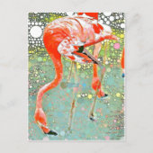 Flamingo Drink Briefkaart (Voorkant)