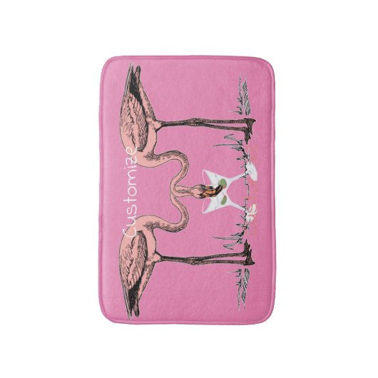 Flamingo Drink Martini Thunder_Cove Badmat (Voorkant Verticaal)