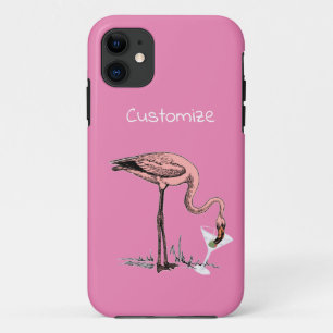 Flamingo Drink Martini Thunder_Cove iPhone 11 Hoesje