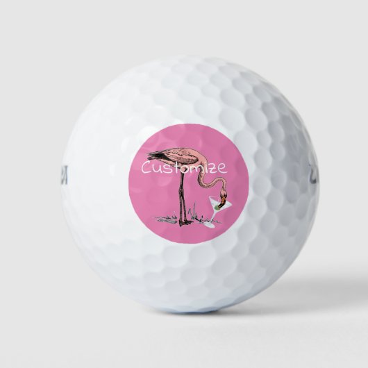 Flamingo Drink Martini Thunder_Cove Golfballen (Voorkant)
