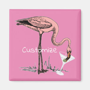 Flamingo Drink Martini Thunder_Cove Magneet