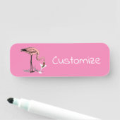 Flamingo Drink Martini Thunder_Cove Naamplaatje (In situ)