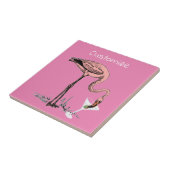 Flamingo Drink Martini Thunder_Cove Tegeltje (Zijkant)