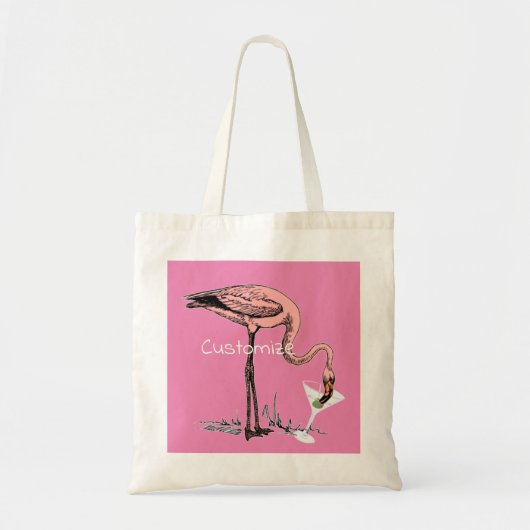 Flamingo Drink Martini Thunder_Cove Tote Bag (Voorkant)