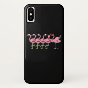 Flamingo drink wijngift iPhone x hoesje