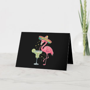 Flamingo Drinkt Margarita Grappige Mexicaanse Ponc Bedankkaart