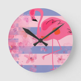 Flamingo Droombeeld Ronde Klok