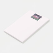 Flamingo echt roze post-it® notes (Schuin)
