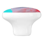 Flamingo en Beach Keramische Knop (Zijkant)