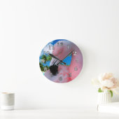 Flamingo en Beach Ronde Klok (Huis)