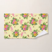 Flamingo en Butterflies 2 Bad Handdoek (Handdoek)