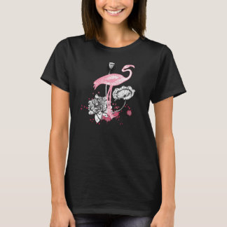 Flamingo en Lotus T-shirt