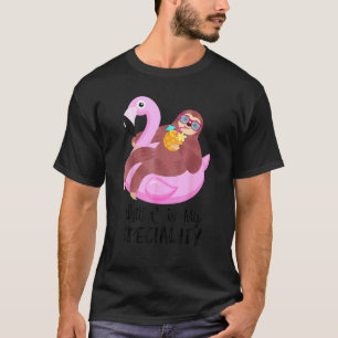 Flamingo En Luiaard Chillen Is Mijn Specialiteit T-shirt