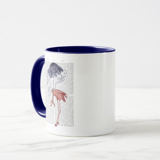 Flamingo en Parasol Mok (Voorkant links)