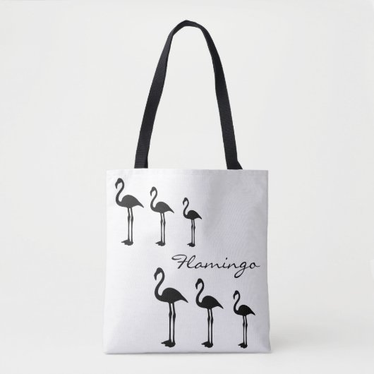 Flamingo Evolution Funky Canvas tas (Voorkant)
