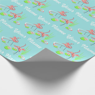 Flamingo Fandango Duo 2 Naam cadeaupapier