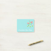 Flamingo Fandango Duo-tekst na het bericht Post-it® Notes (Op bureau)