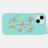 Flamingo Fandango iPhone hoesje (Achterkant (horizontaal))
