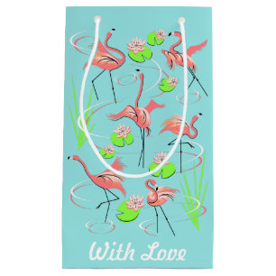 Flamingo Fandango met Love gift small bag Klein Cadeauzakje