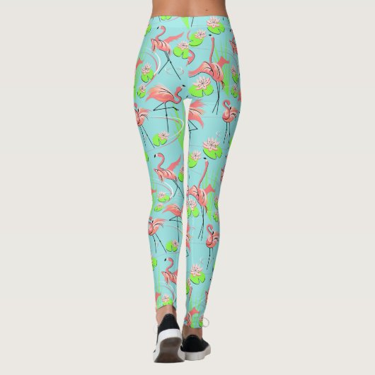 Flamingo Fandango Multi 2 leggings (Achterkant)