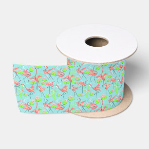Flamingo Fandango Multi ribbon satin Lint