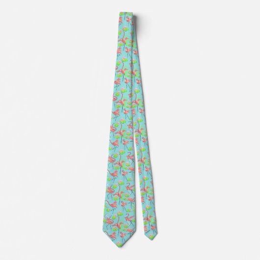 Flamingo Fandango Multi-stropdas Stropdas (Voorkant)
