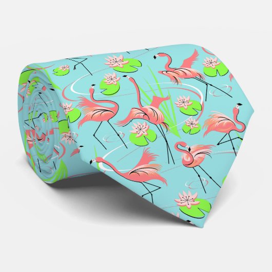 Flamingo Fandango Multi-stropdas Stropdas (Opgerold)